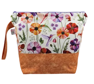 Hummingbirds & Poppies - Project Bag - Medium