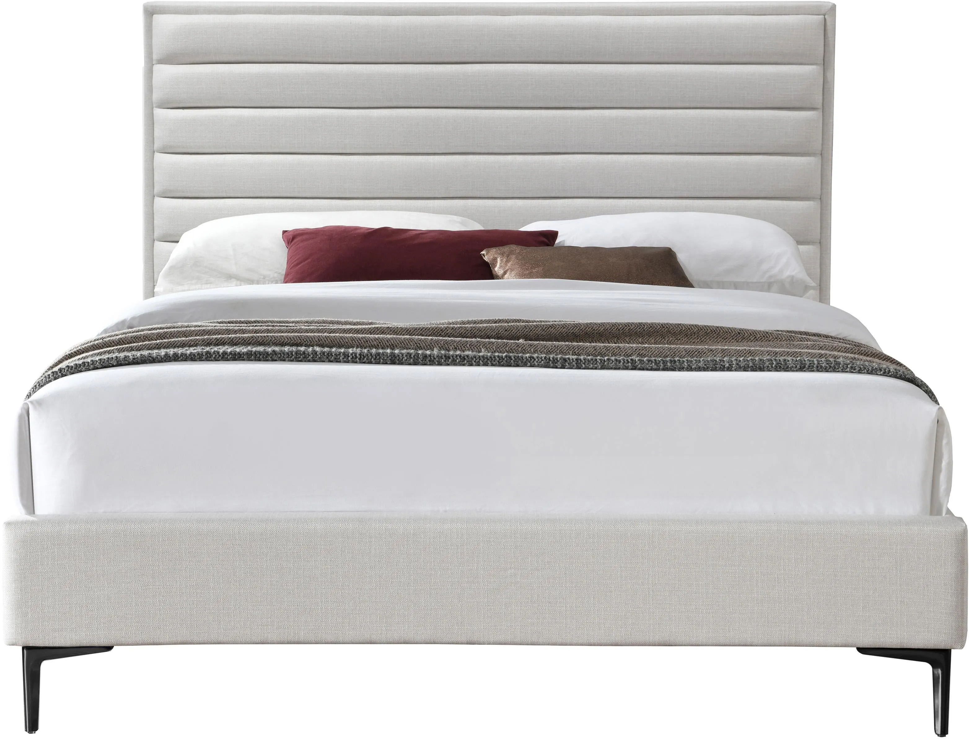 Hunter Cream Linen King Bed