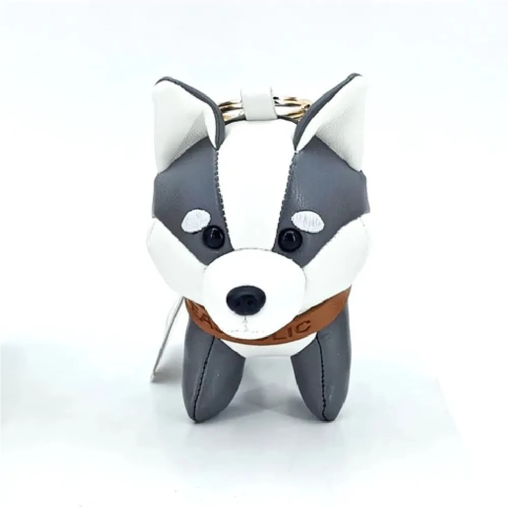 Husky Leather Charm