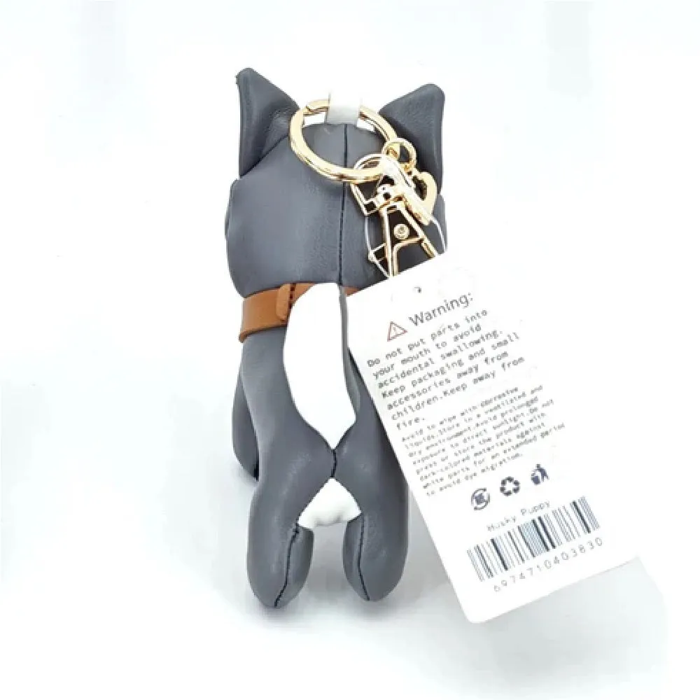 Husky Leather Charm