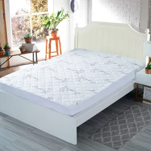 Hypoallergenic Water Resistant Lavender Infused Bamboo Fitted Mattress Protector/Pad, Queen!