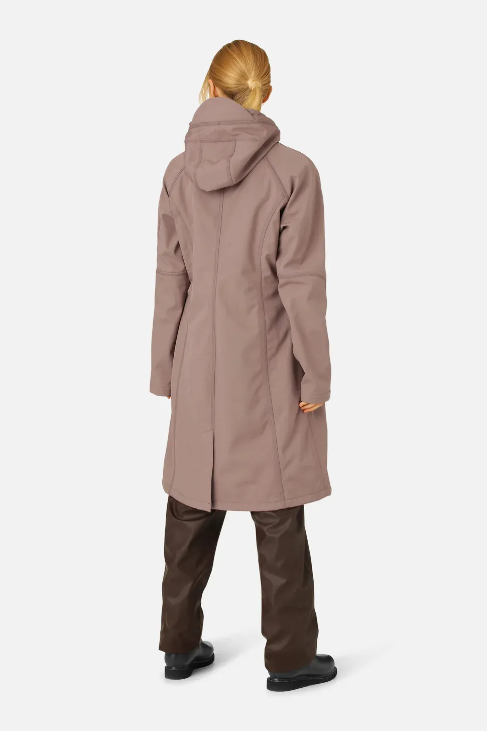 Ilse Jacobsen Long Rain Coat- Old Lavender