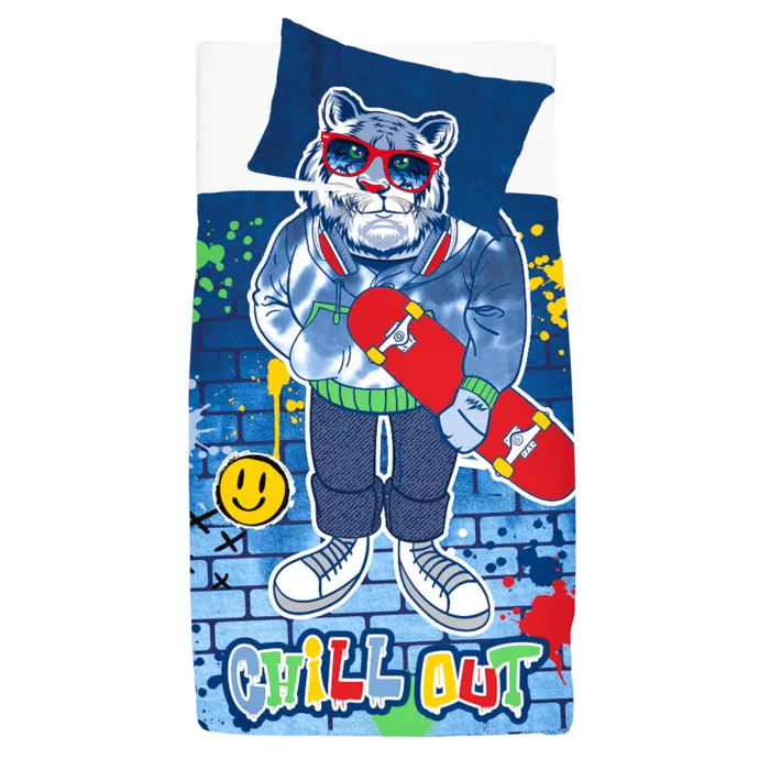 Interactive Tiger Duvet Cover Set