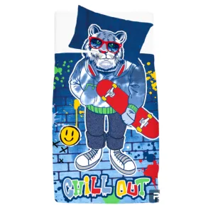 Interactive Tiger Duvet Cover Set