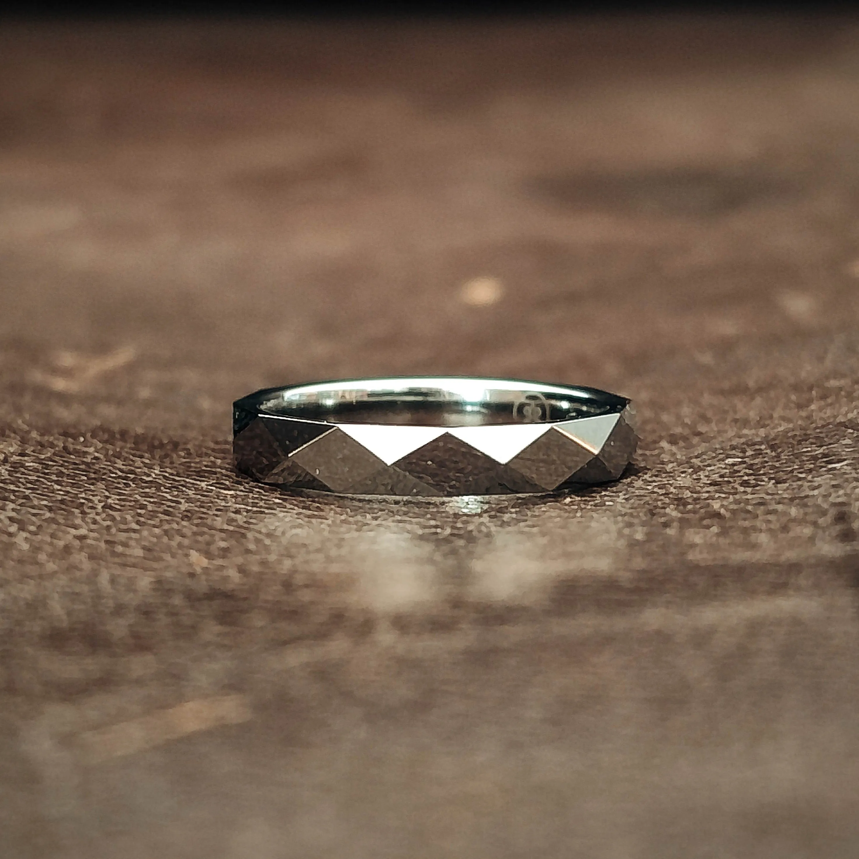 Iris - Hammered Tungsten Ring | Womens Ring