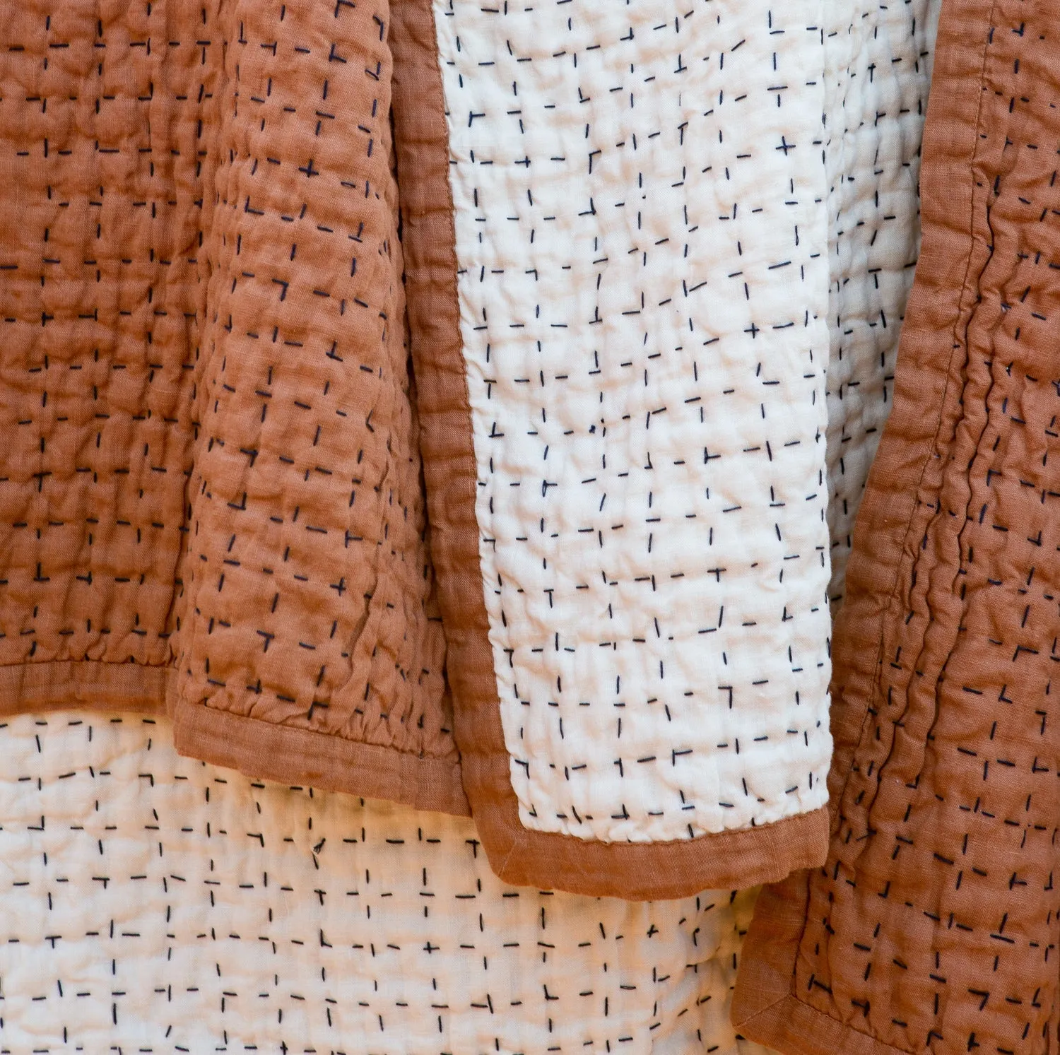 Jasper Quilted Hemp Blanket
