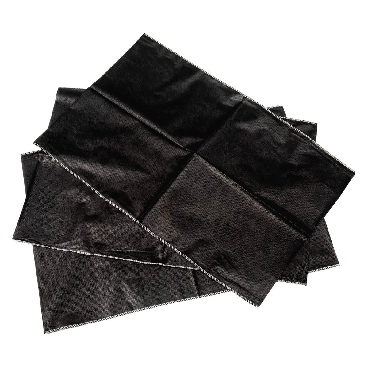 Jet Black - Black Disposable Pillow Cases - 20" x 29" (100/box)