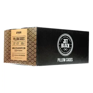 Jet Black - Black Disposable Pillow Cases - 20" x 29" (100/box)