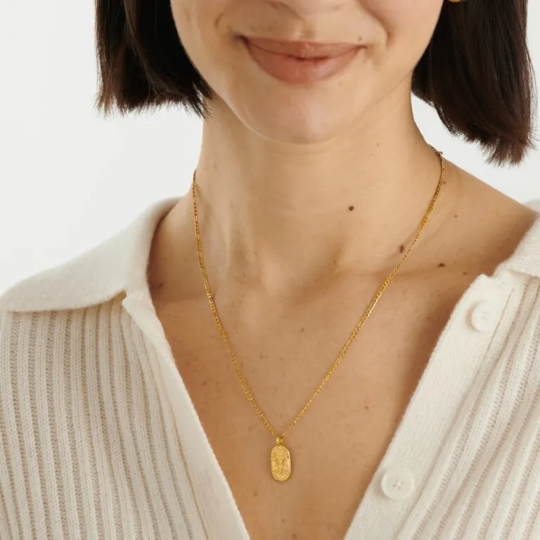 Katie Loxton Waterproof Gold Capricorn Zodiac Necklace