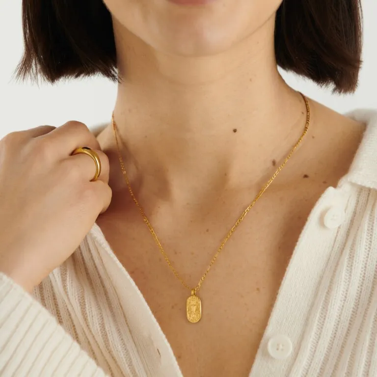 Katie Loxton Waterproof Gold Libra Zodiac Necklace