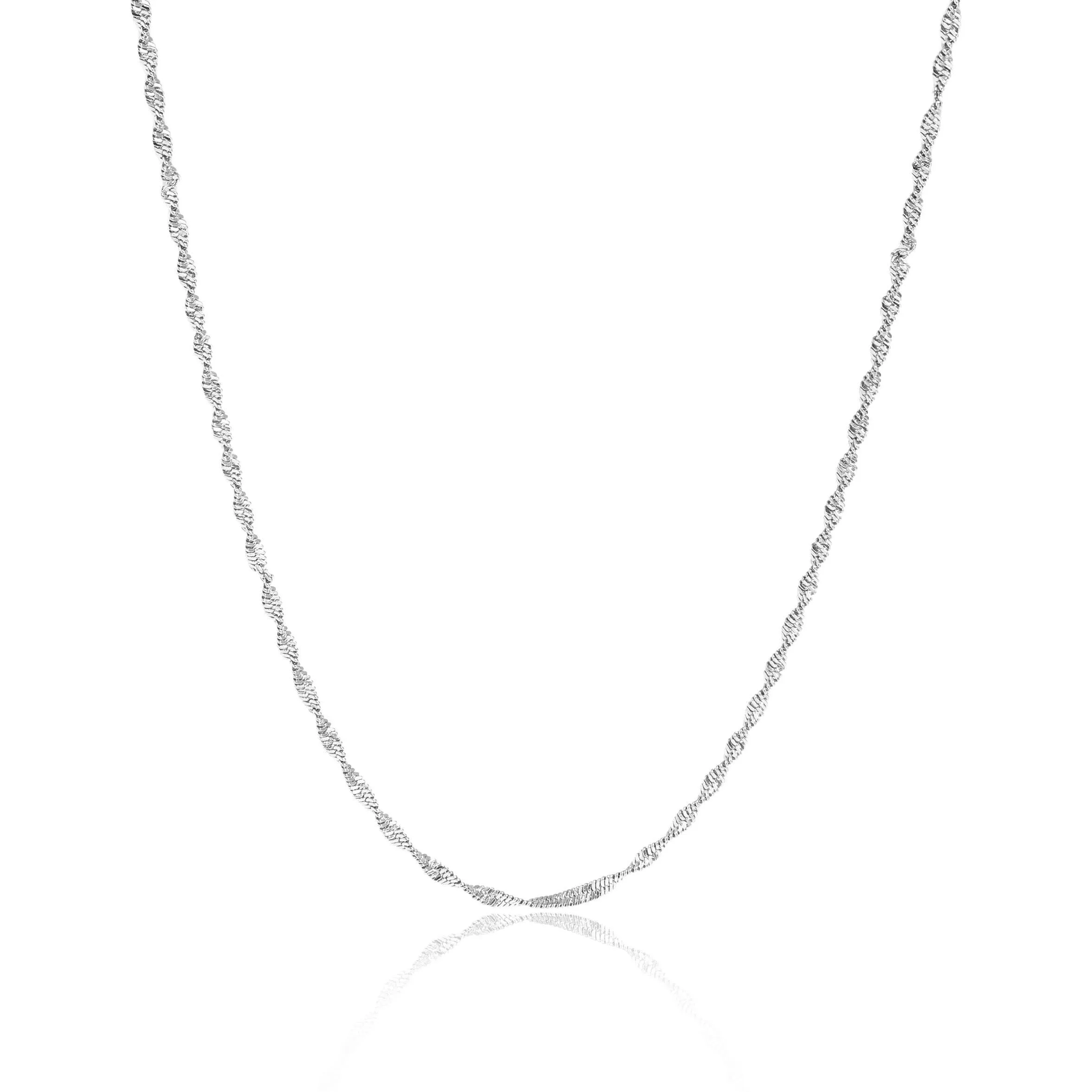 Kennedy 18K Gold PVD Singapore Chain Necklace