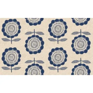 Kibori - Peko - Navy Canvas Fabric for Cotton   Steel