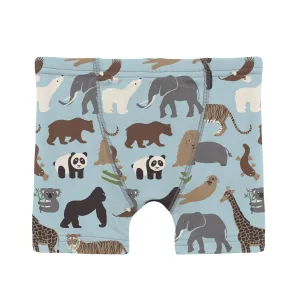 KicKee Pants Boxer Brief - Spring Sky Zoo