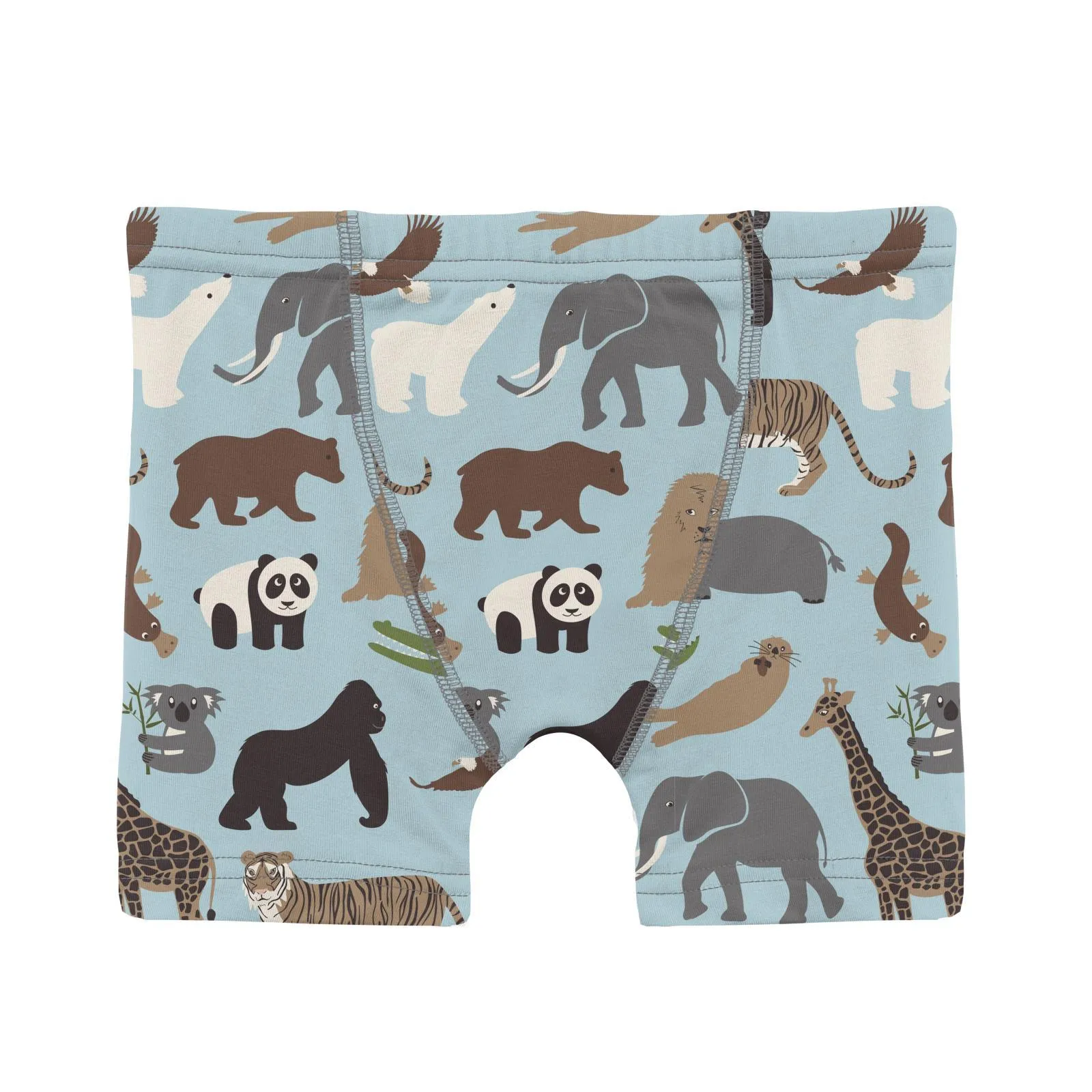KicKee Pants Boxer Brief - Spring Sky Zoo