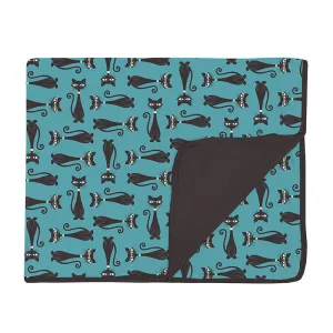 KicKee Pants Toddler Blanket - Glacier Cool Cats
