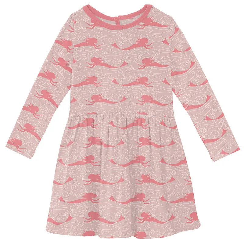 KicKee Pants Twirl Dress - Baby Rose Mermaid