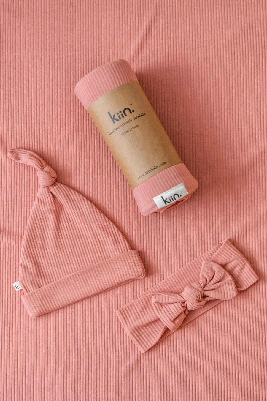 Kiin Organic Bamboo Stretch Swaddle - Blush