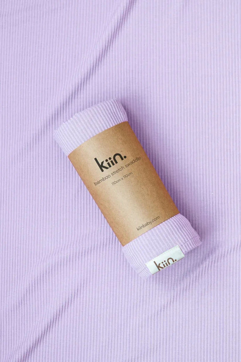 Kiin Organic Bamboo Stretch Swaddle - Lilac