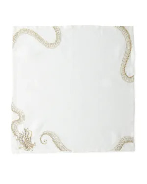 Kim Seybert Napkin Imperial Dragon WH, Gold, Silver