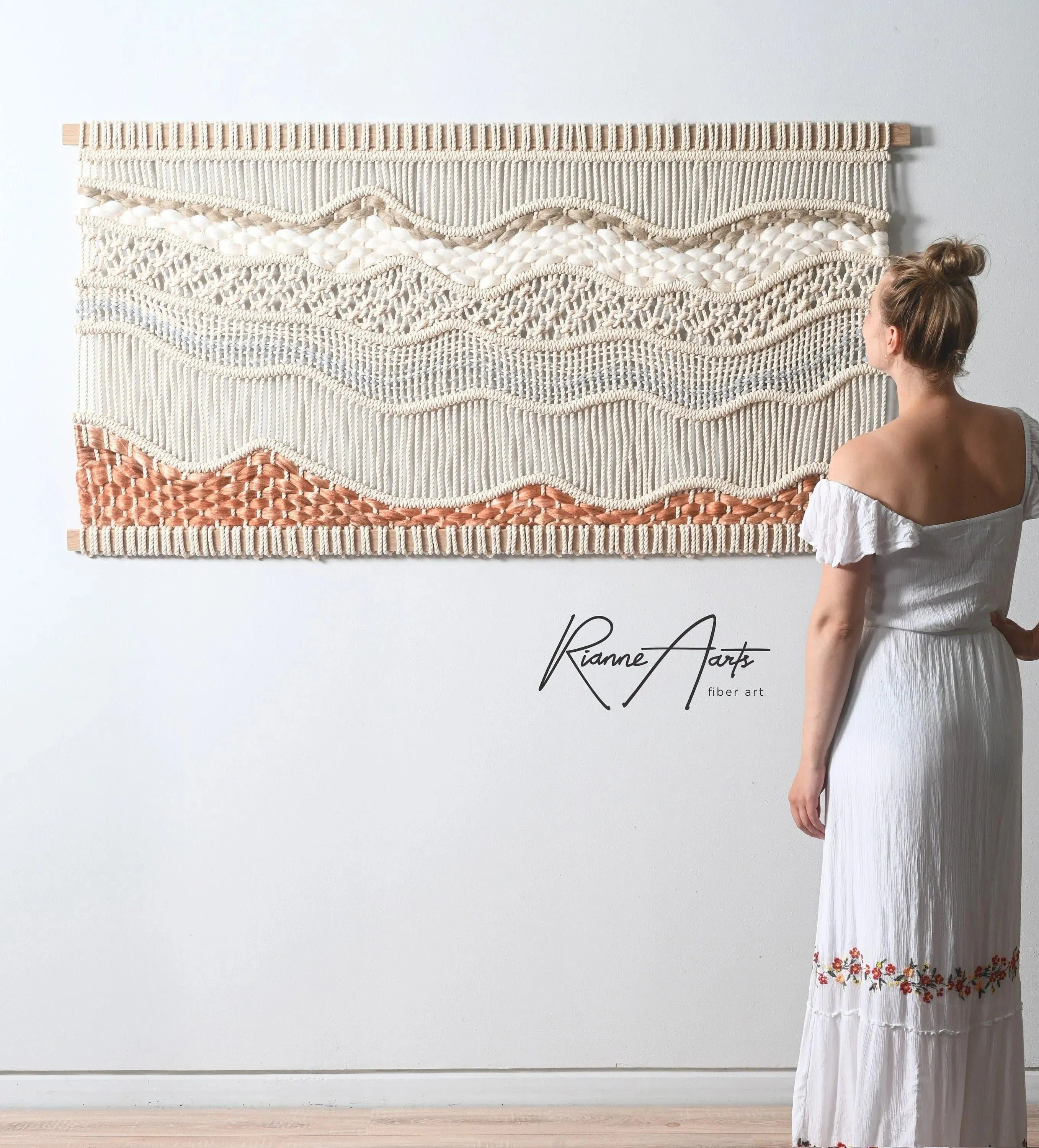 Kim Vegan Handmade Textile Art Wall Macrame Tapestry