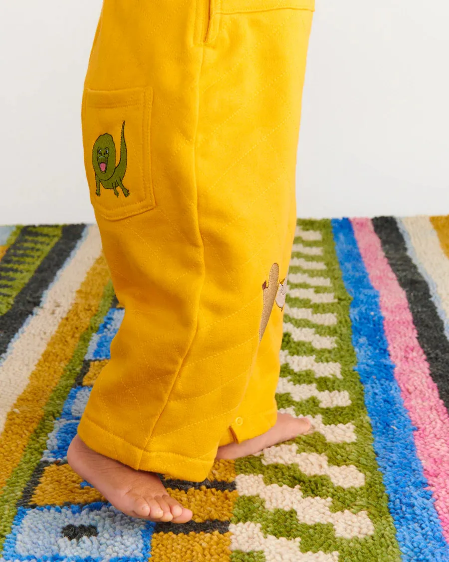 Kip & Co BABY | Home Among The Gum Trees Organic Cotton Quilted Fleece Overalls