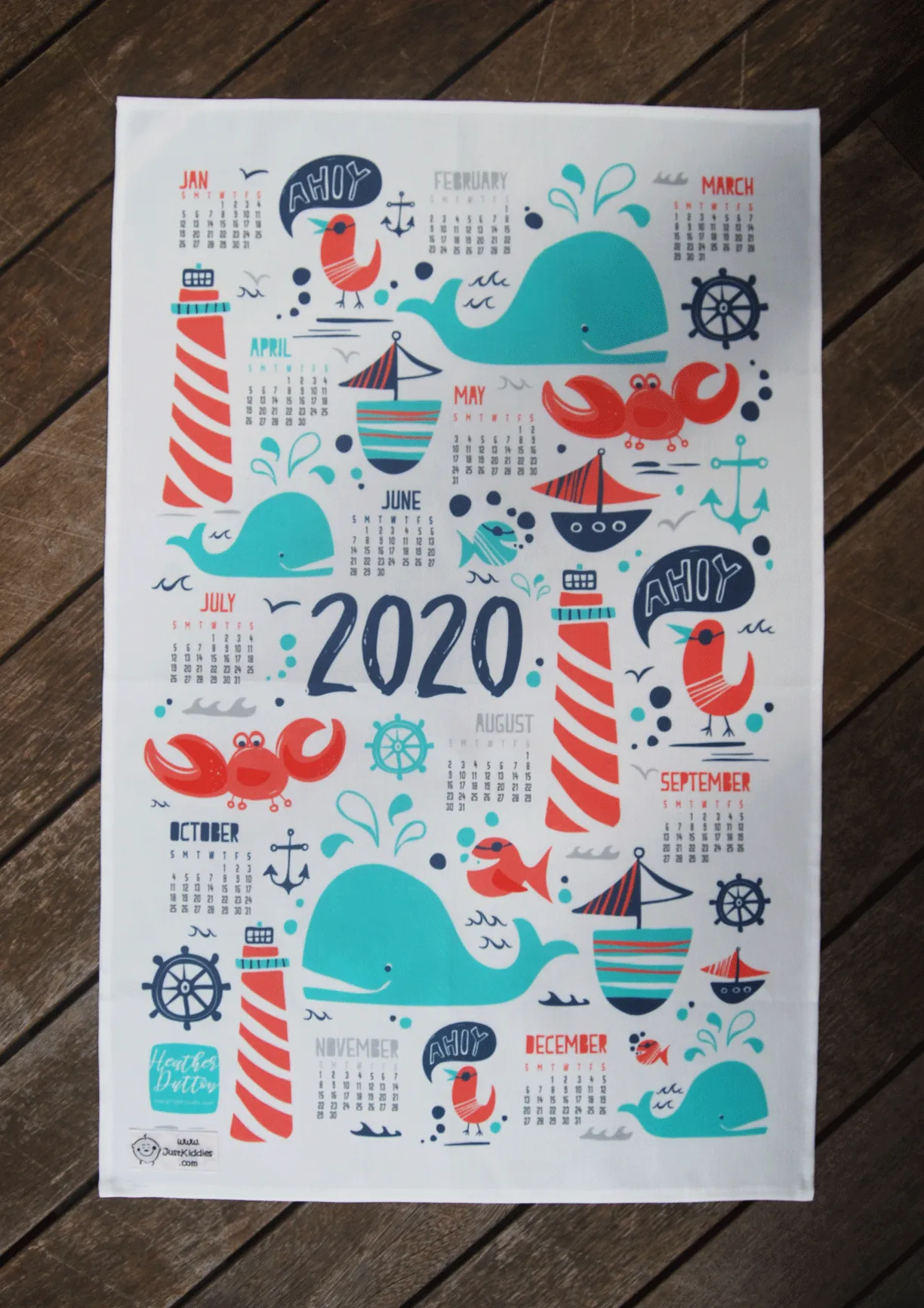 KITCHEN TOWEL - Whales 2020 SALE