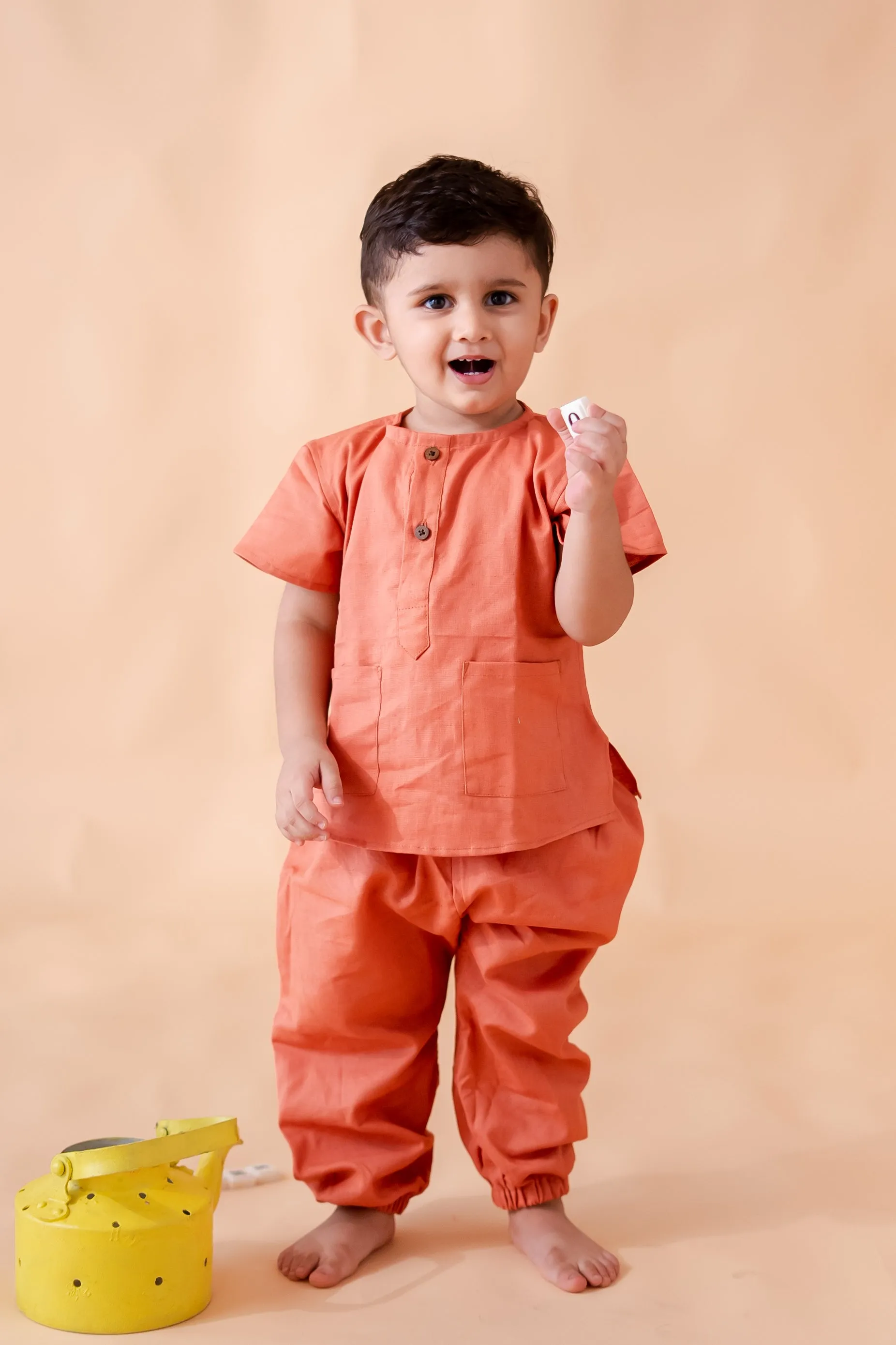 Klingaru Co Ords - Linen Cotton Rust