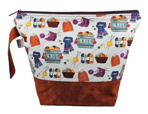 Knit Knit Knit - Project Bag - Medium