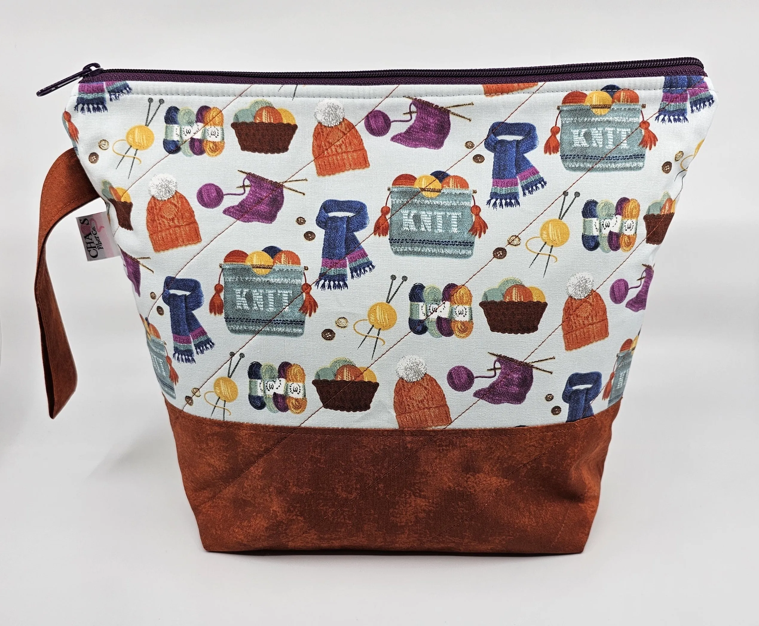 Knit Knit Knit - Project Bag - Medium
