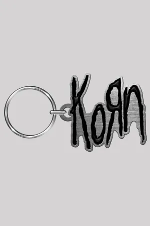 Korn Keychain: Logo (Metal Die-Cast Enamel Infill Keyring)