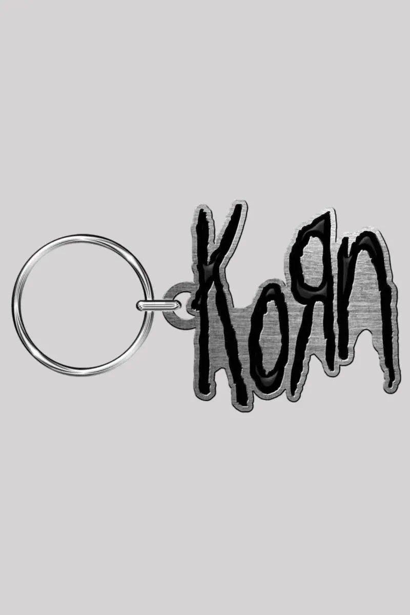 Korn Keychain: Logo (Metal Die-Cast Enamel Infill Keyring)