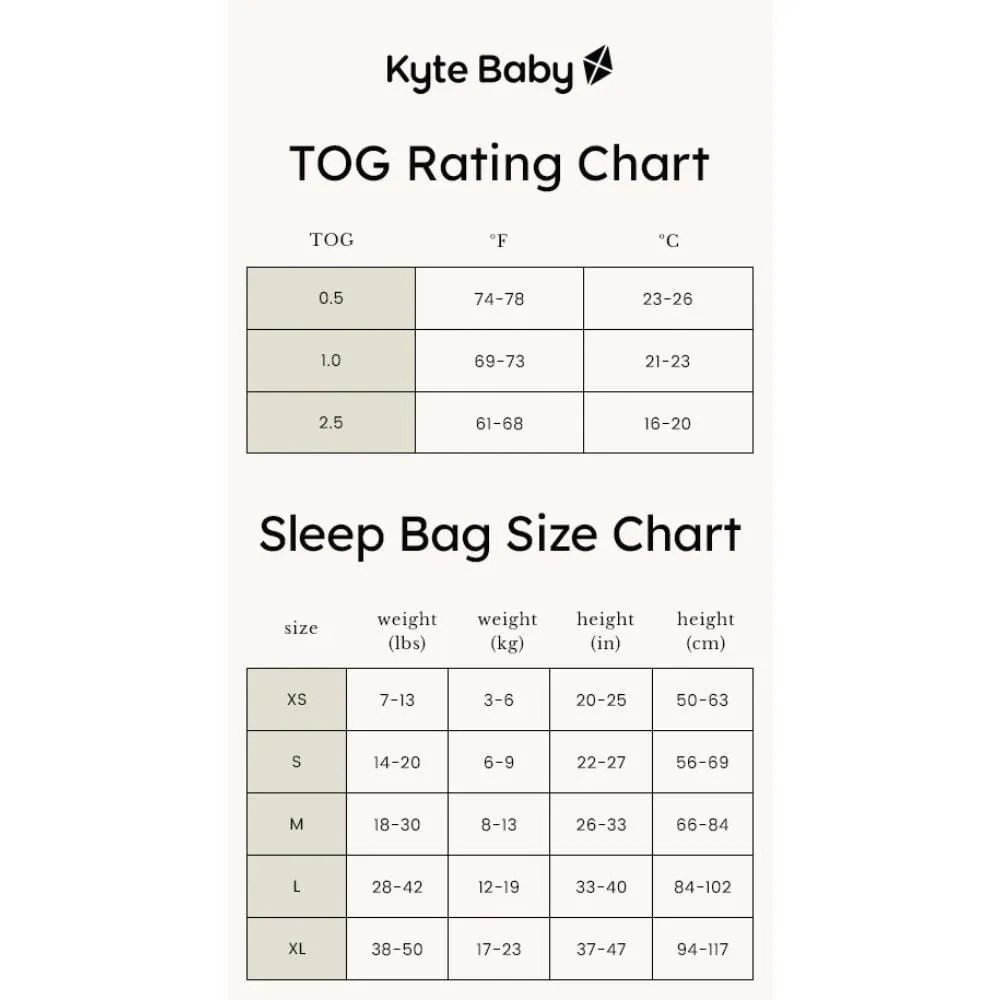 Kyte Baby Sleep Bag 1.0 Tog - Thyme