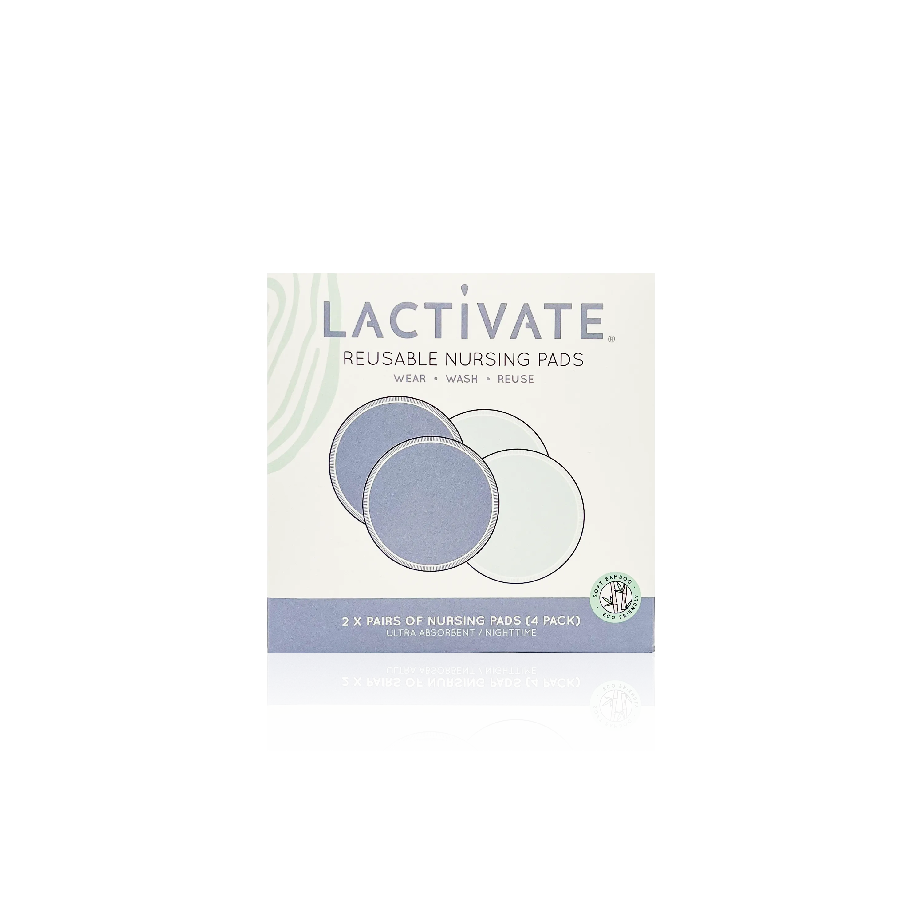 Lactivate® Reusable Night Nursing Pads - 4pk