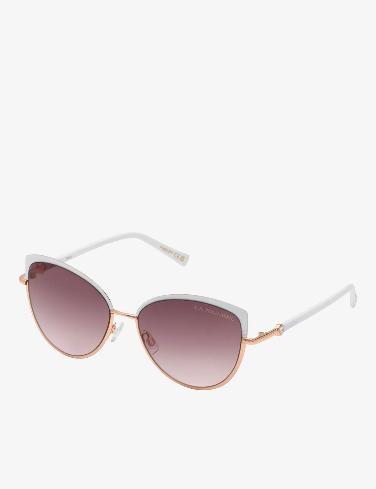 LADIES METAL CAT-EYE SUNGLASSES