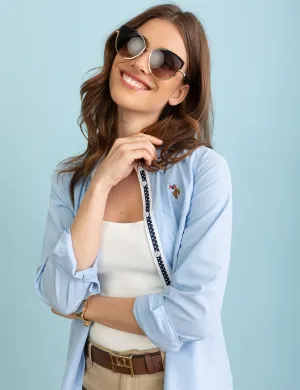 LADIES METAL CAT-EYE SUNGLASSES