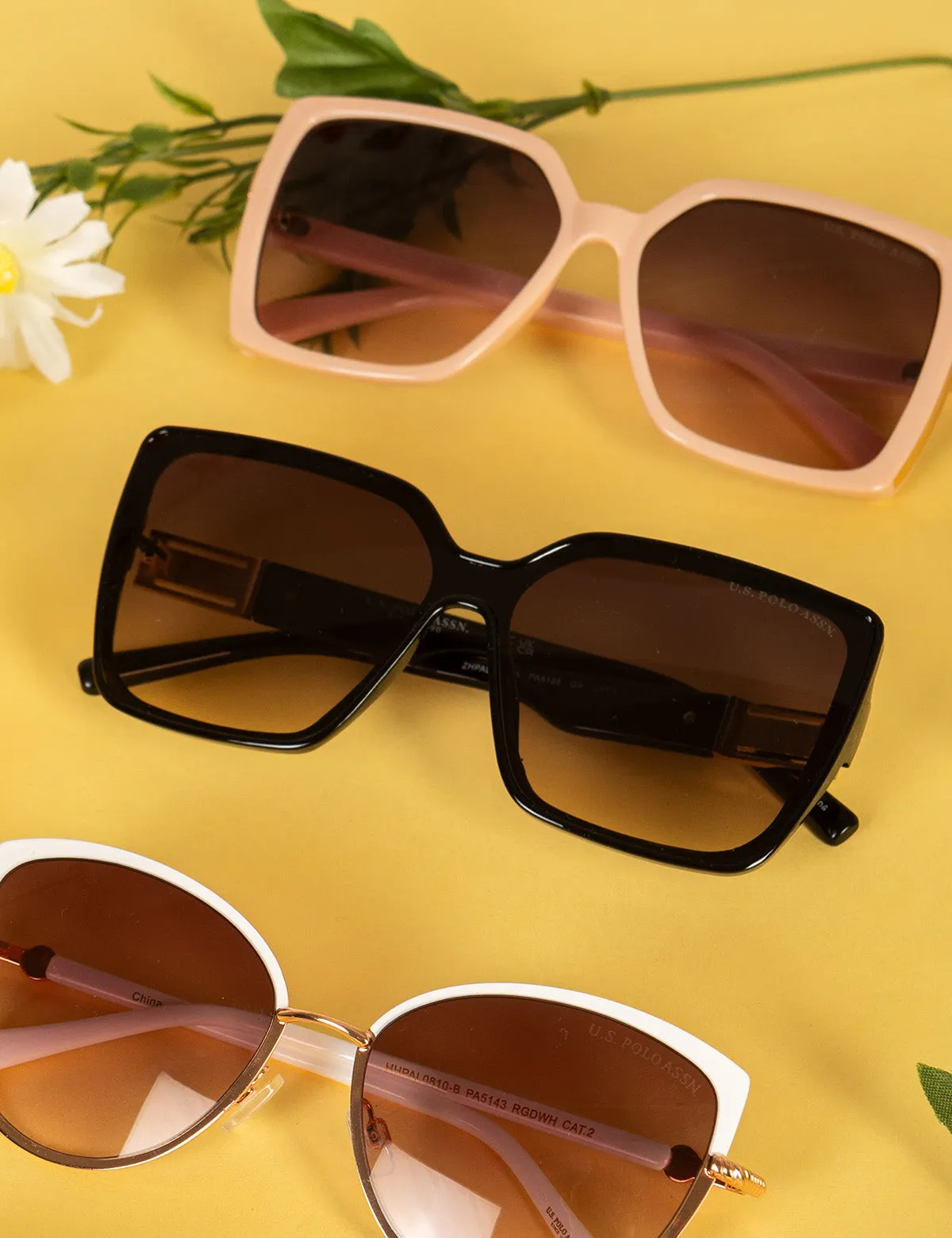 LADIES OVERSIZED RECTANGULAR SUNGLASSES