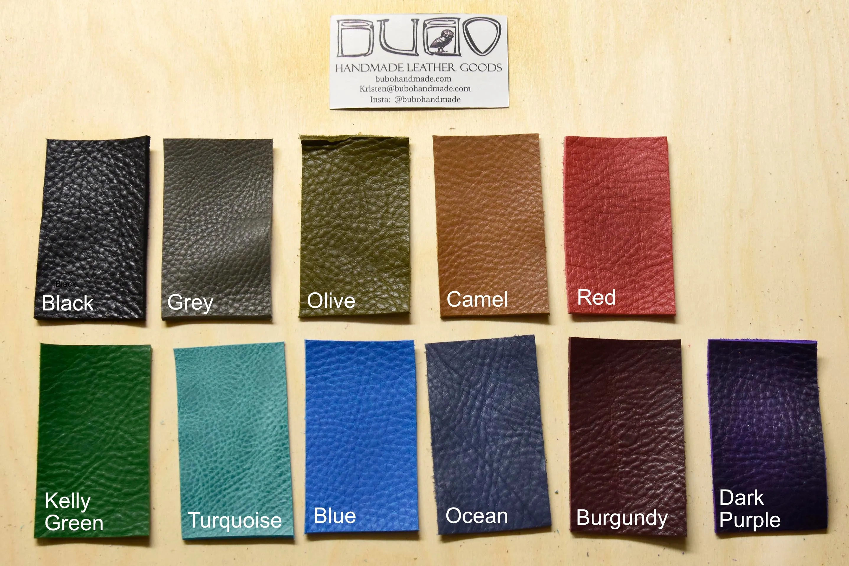 Leather Swatch Request - Leather Swatches