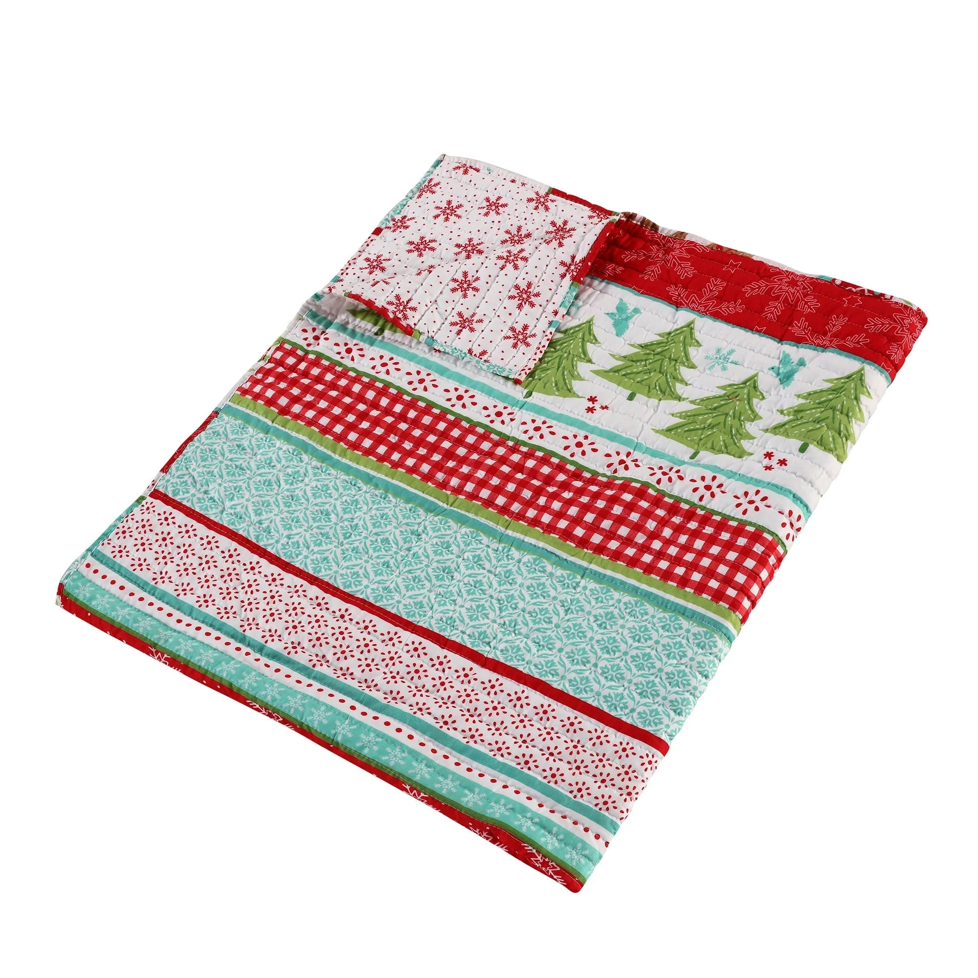 Let It Snow Quilted Throw