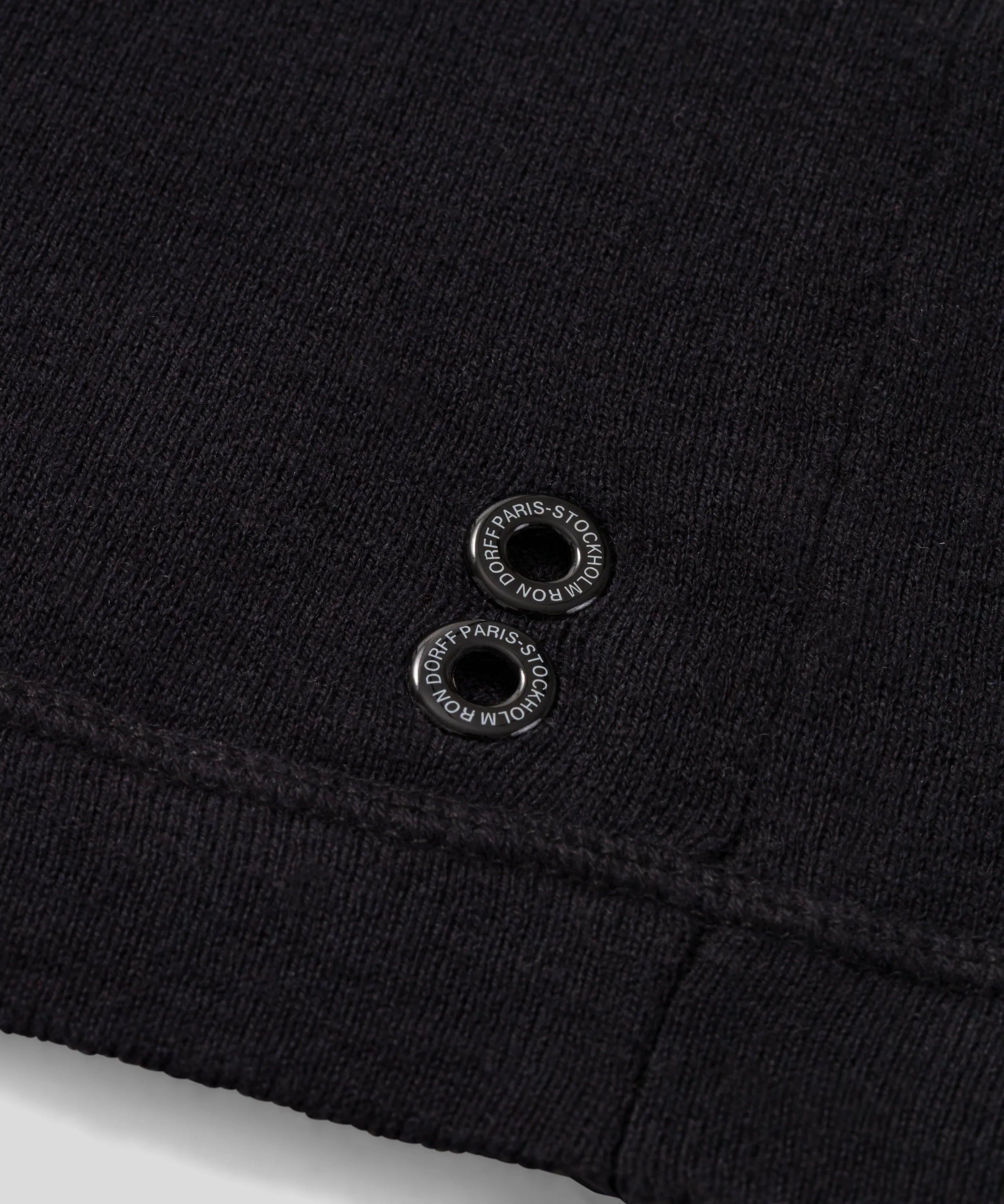 Light Cotton-Silk Hoodie Sweater: Black