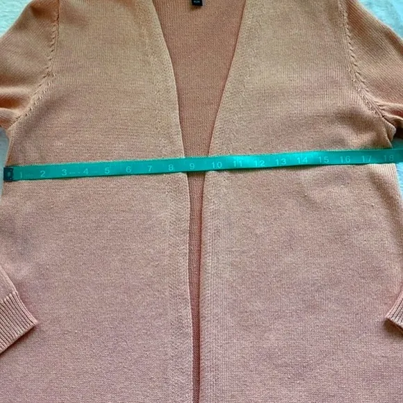 Like New Pink Eileen Fisher Linen Cotton Cardigan Sweater