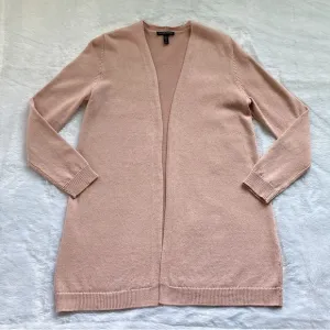 Like New Pink Eileen Fisher Linen Cotton Cardigan Sweater