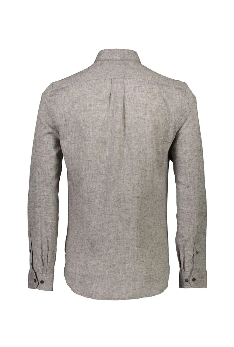 LINDBERGH COTTON LINEN LS SHIRT