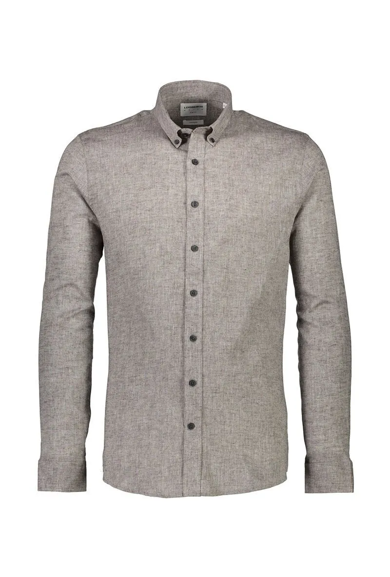 LINDBERGH COTTON LINEN LS SHIRT