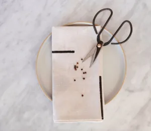 Line Dot Block Print Napkins