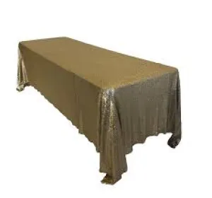 Linen BANQUET / RECTANGLE SEQUIN Floor Length
