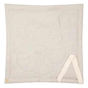 Linen Bloom Baby Horn Padded Linen Blanket - Sand