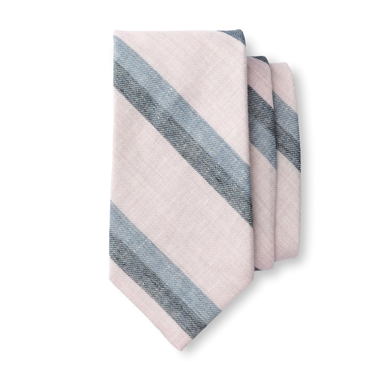 Linen Cotton Stripe Tie