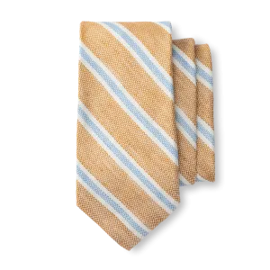 Linen Cotton Stripe Tie