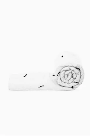 Linen Hand Tucked Quilt-Angora White