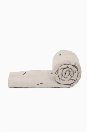 Linen Hand Tucked Quilt-Oatmeal